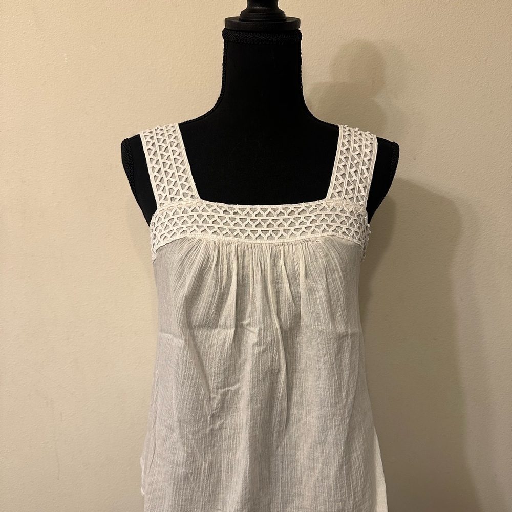 Old Navy White Gauze-y Tank Top